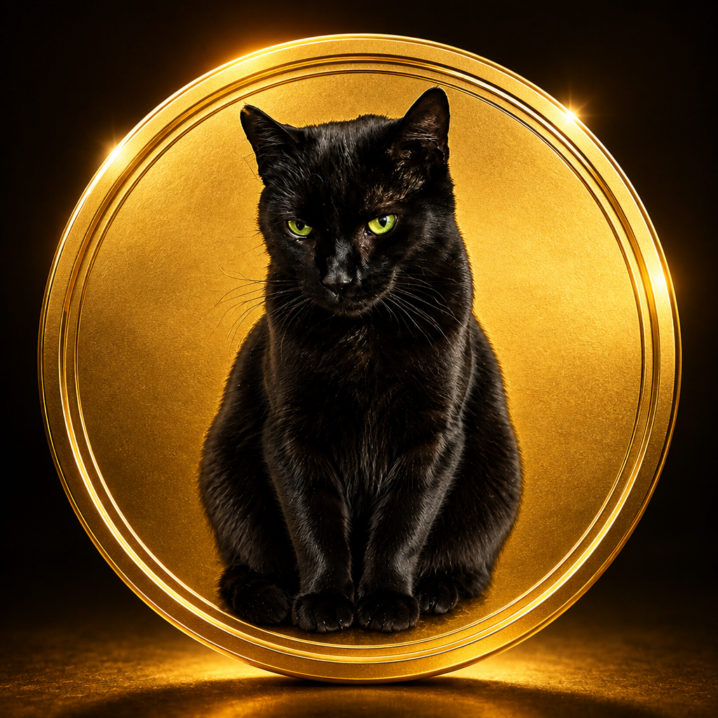 Ravi on a gold meme coin